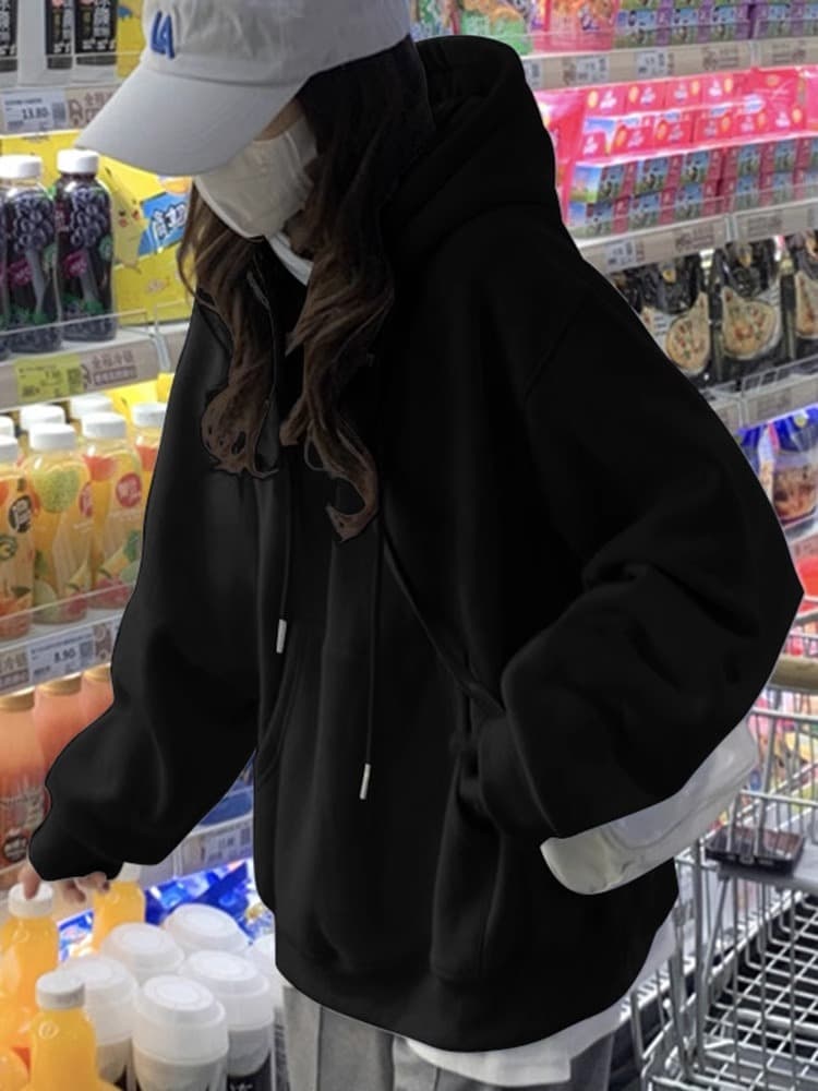レディースパーカー ゆったりシルエット パーカー