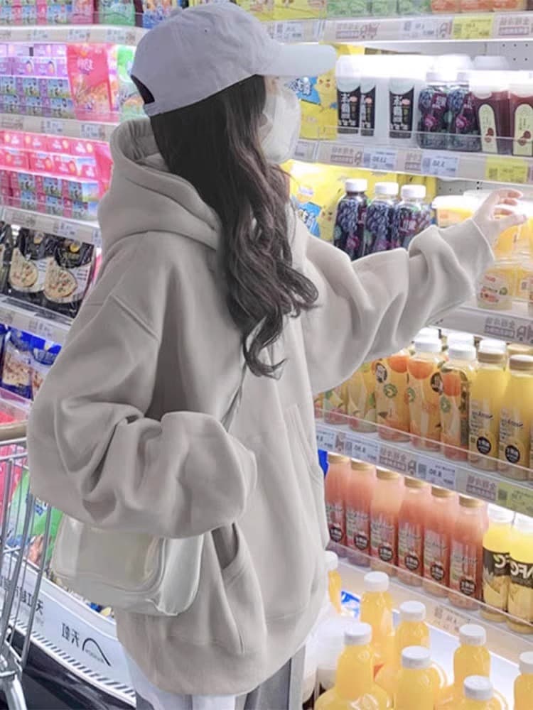 レディースパーカー ゆったりシルエット パーカー