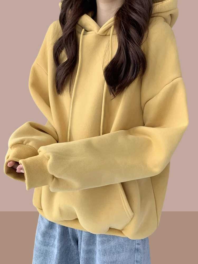 レディースパーカー ゆったりシルエットあったかパーカー